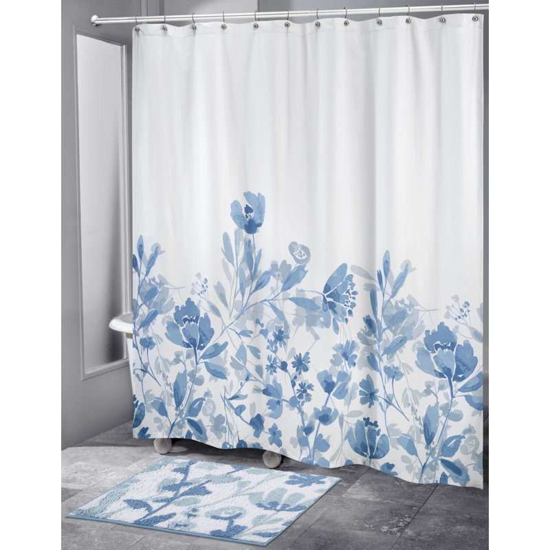 Conjunto De 4 Accesorios De Baño De Vidrio Azul Dispensador Jabonera